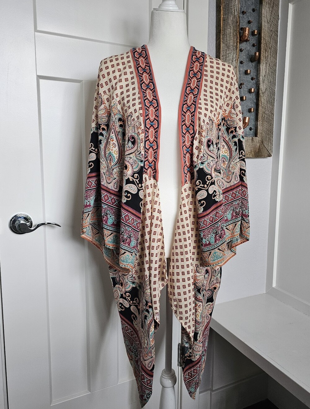 Flying Tomato Floral Print Boho Bohemian Festival Kimono S/M
